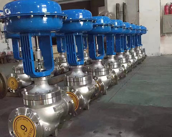 氣動調節(jié)閥門車間展示